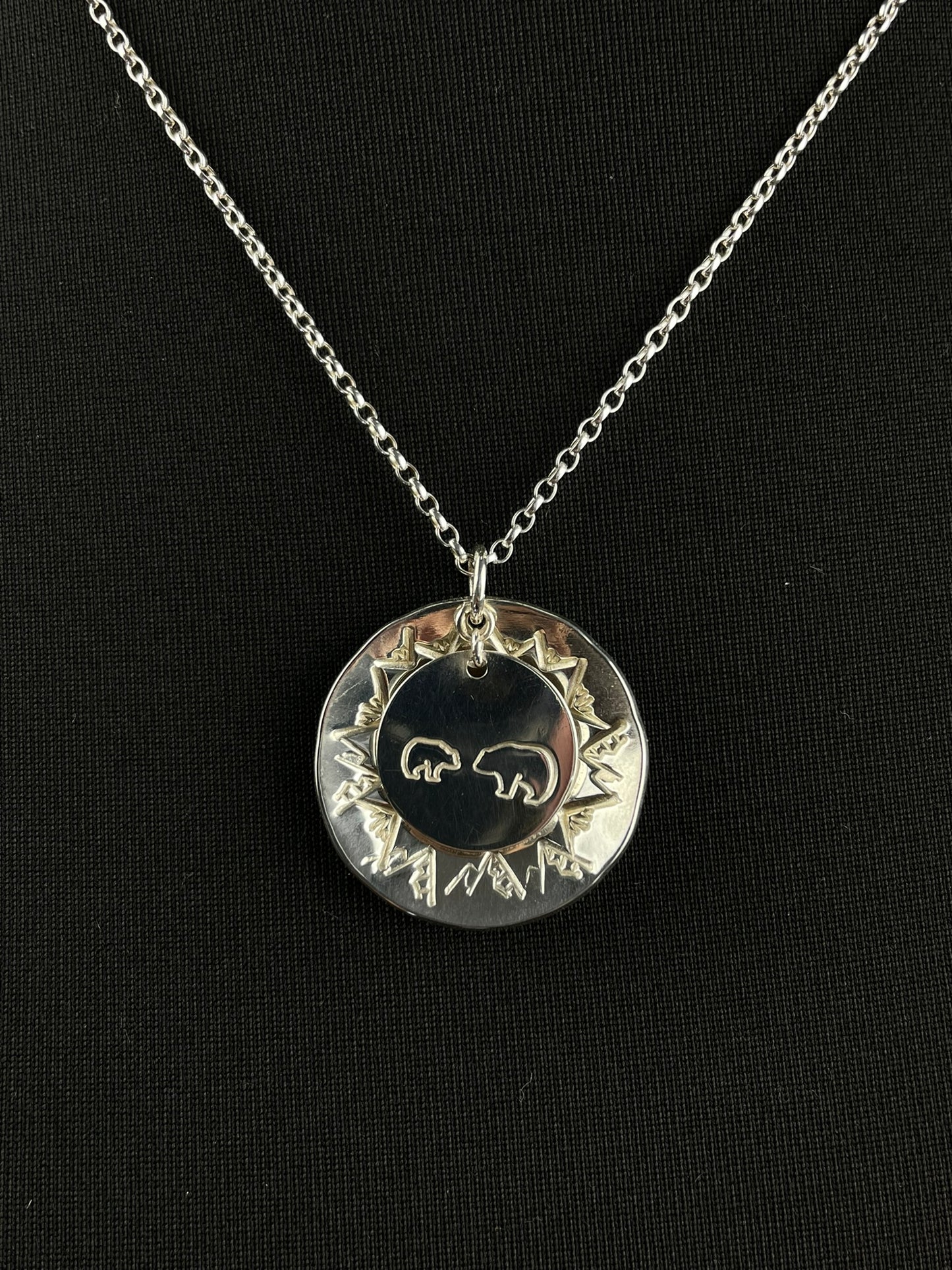 Polar Bears and Mountains Necklace image 0