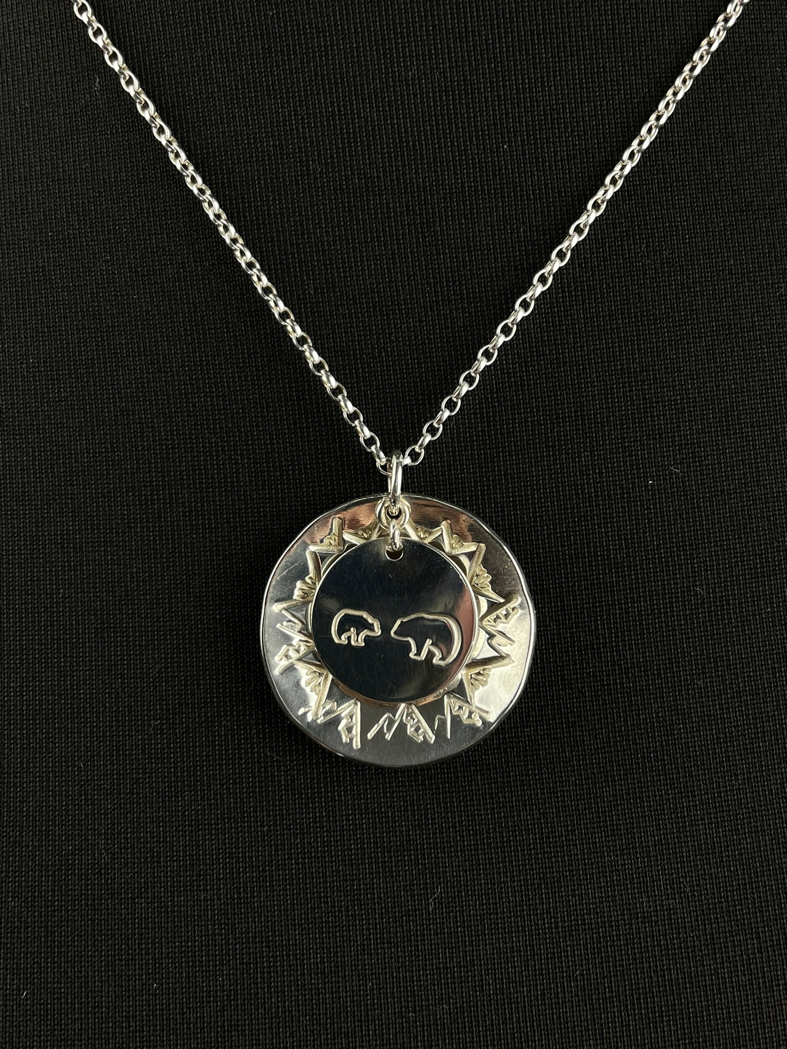 Polar Bears and Mountains Necklace image 0