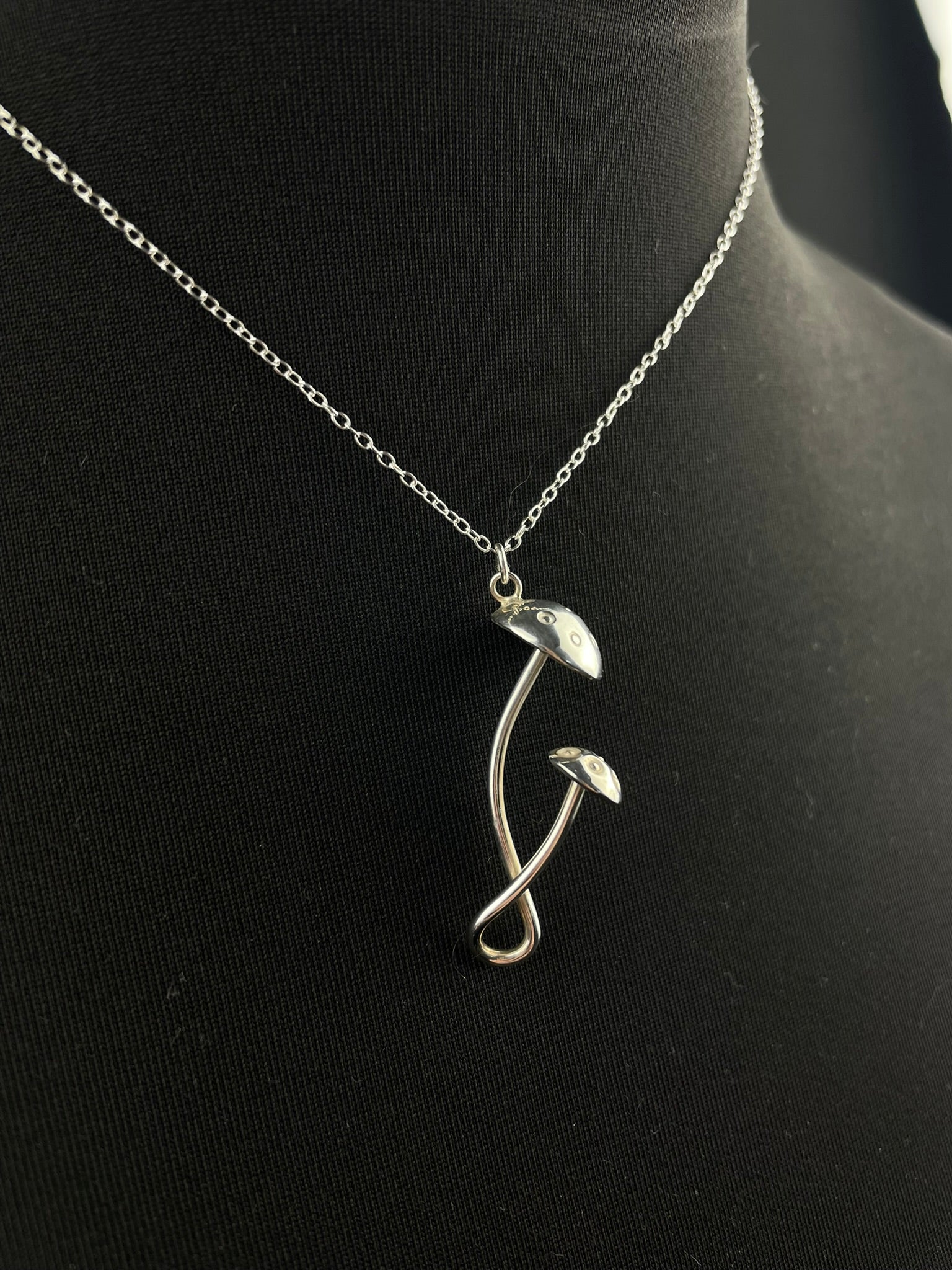 The Twins Mushroom Necklace image 2