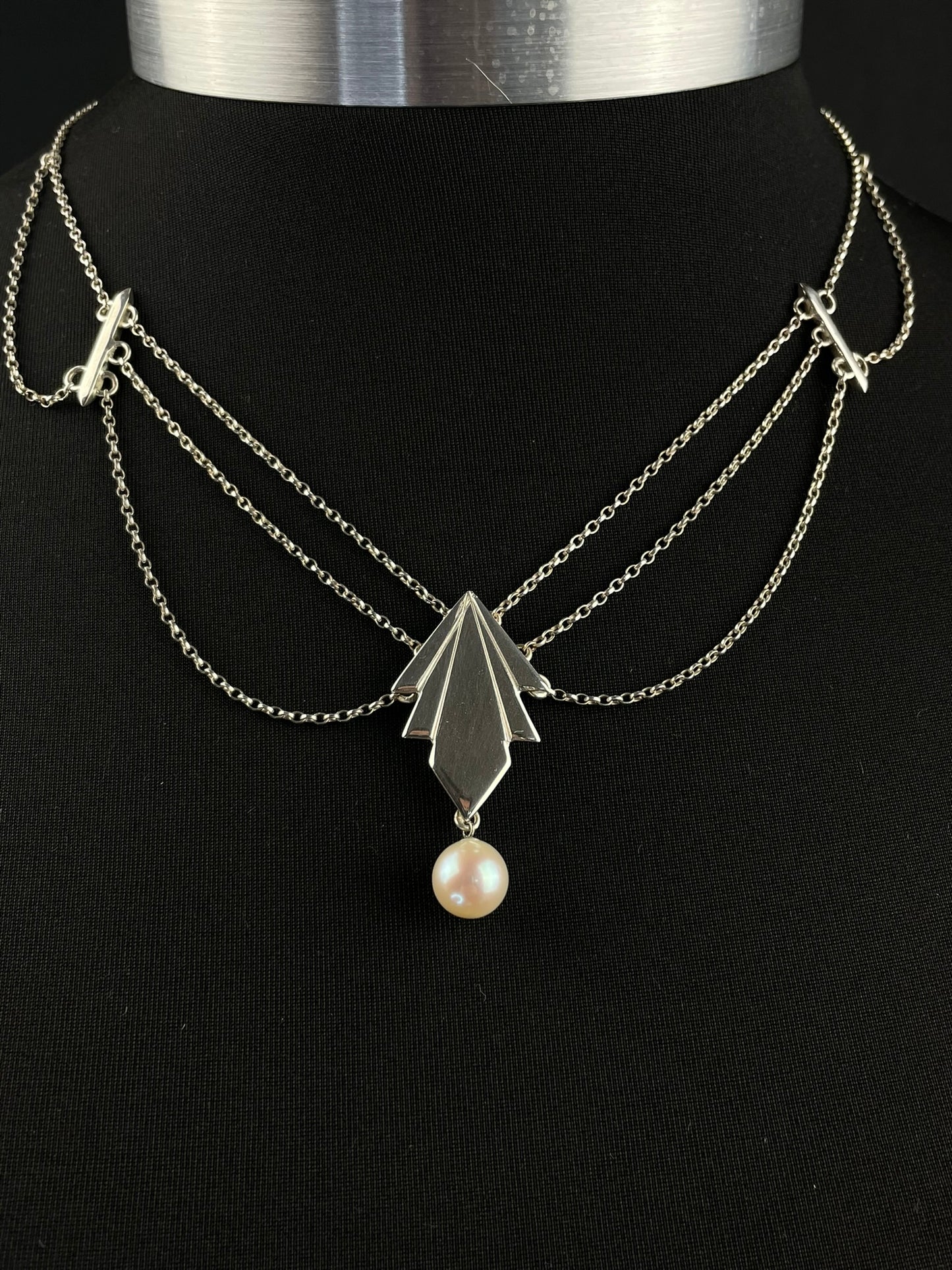 Art Deco inspired Statement Necklace image 1