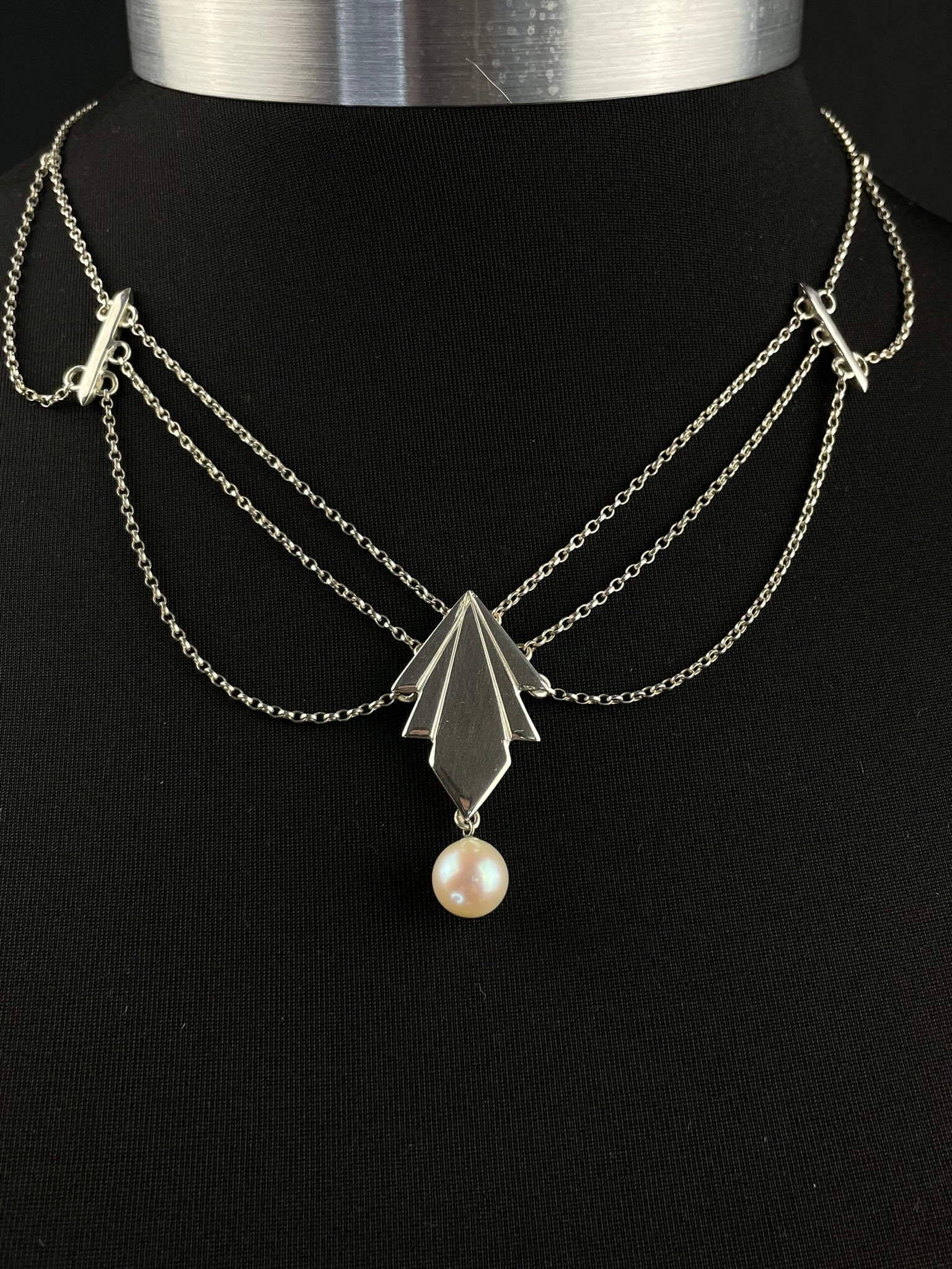 Art Deco inspired Statement Necklace image 1