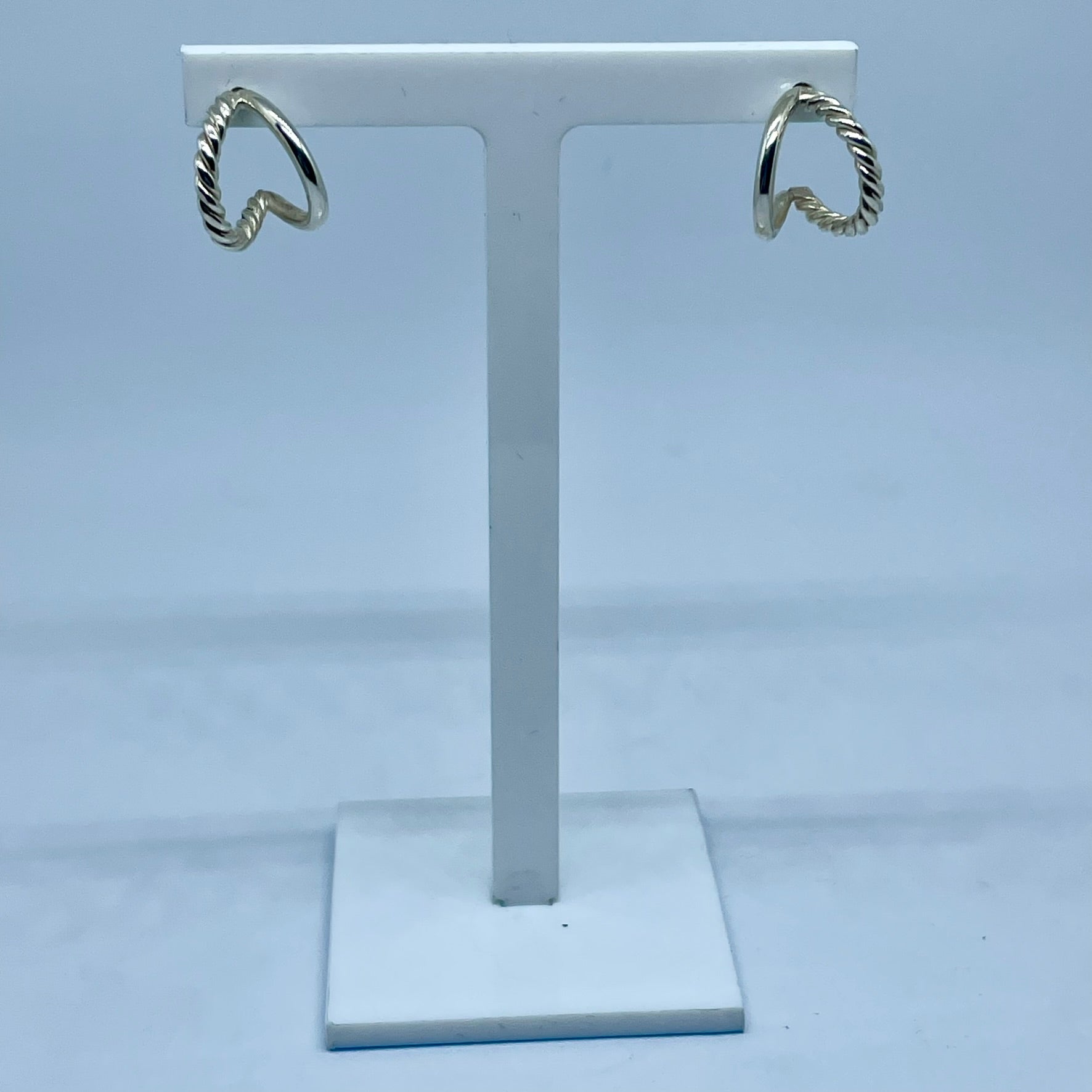 Twisted Huggie Hoops image 4