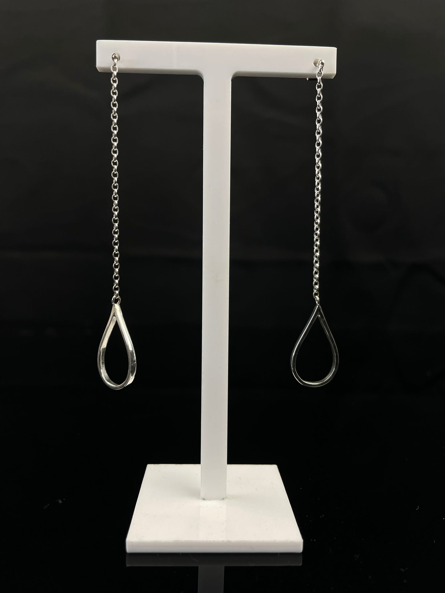 Rain Drop Chain Earrings image 2