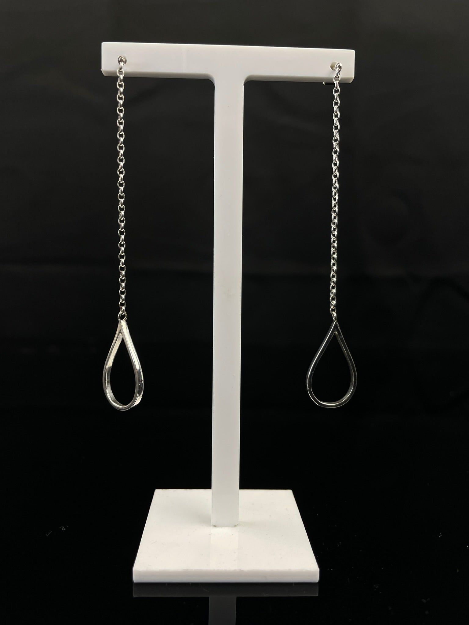 Rain Drop Chain Earrings image 2