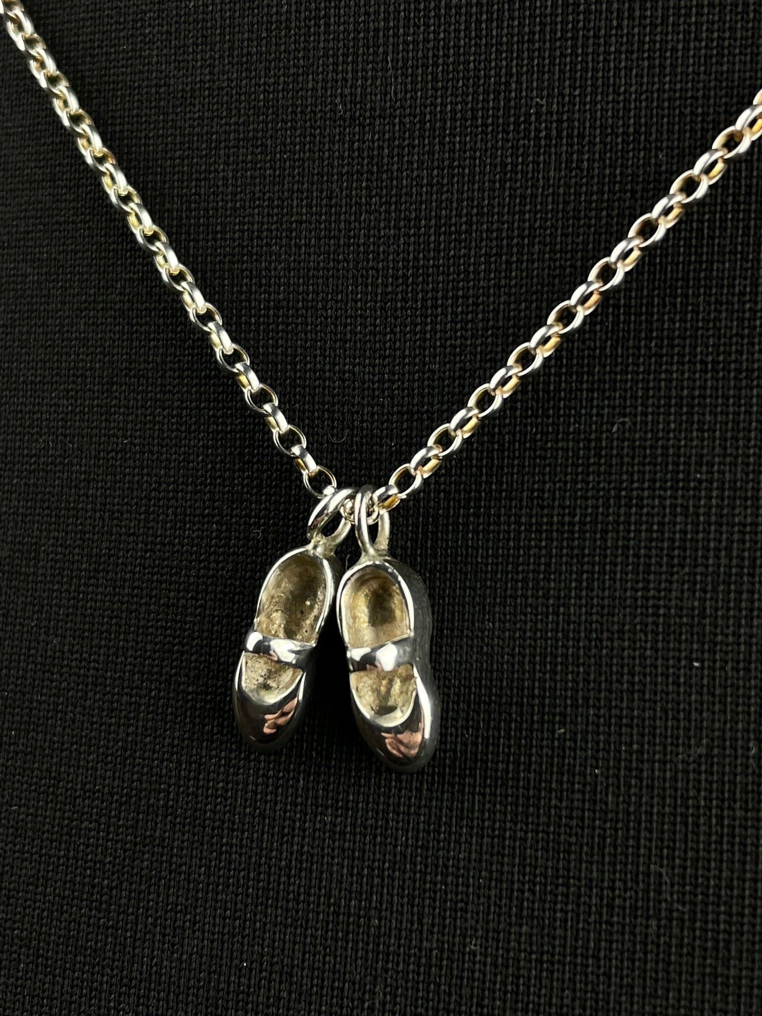 Silver Baby Ballet Shoes image 1