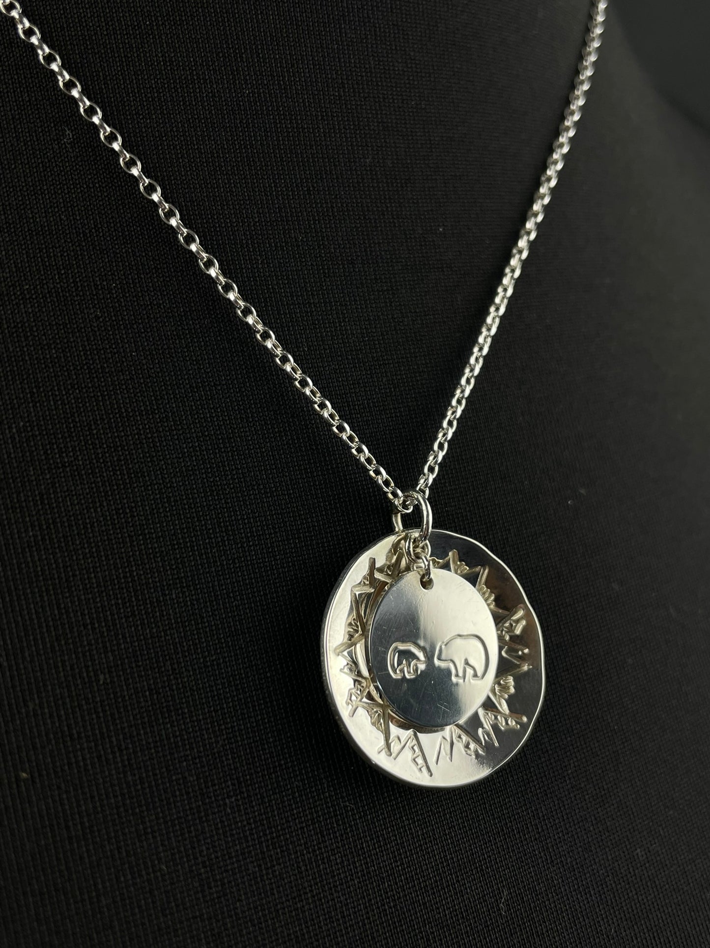 Polar Bears and Mountains Necklace image 1