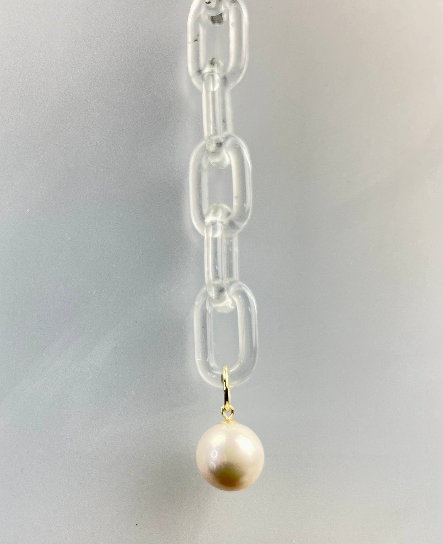 Borosilicate Glass and 9ct Gold Statement Necklace image 7