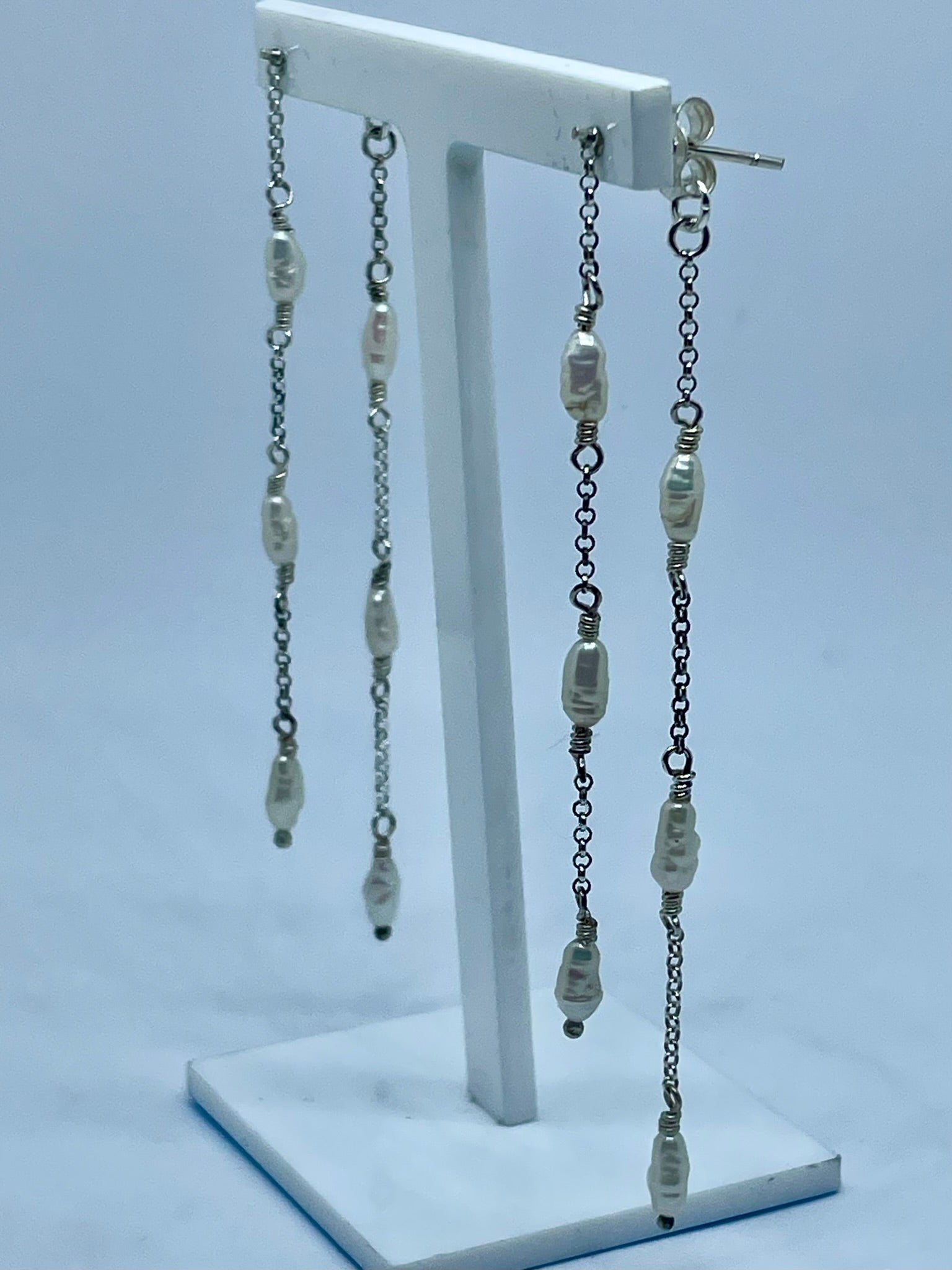 Waterfall Pearl Earrings image 6