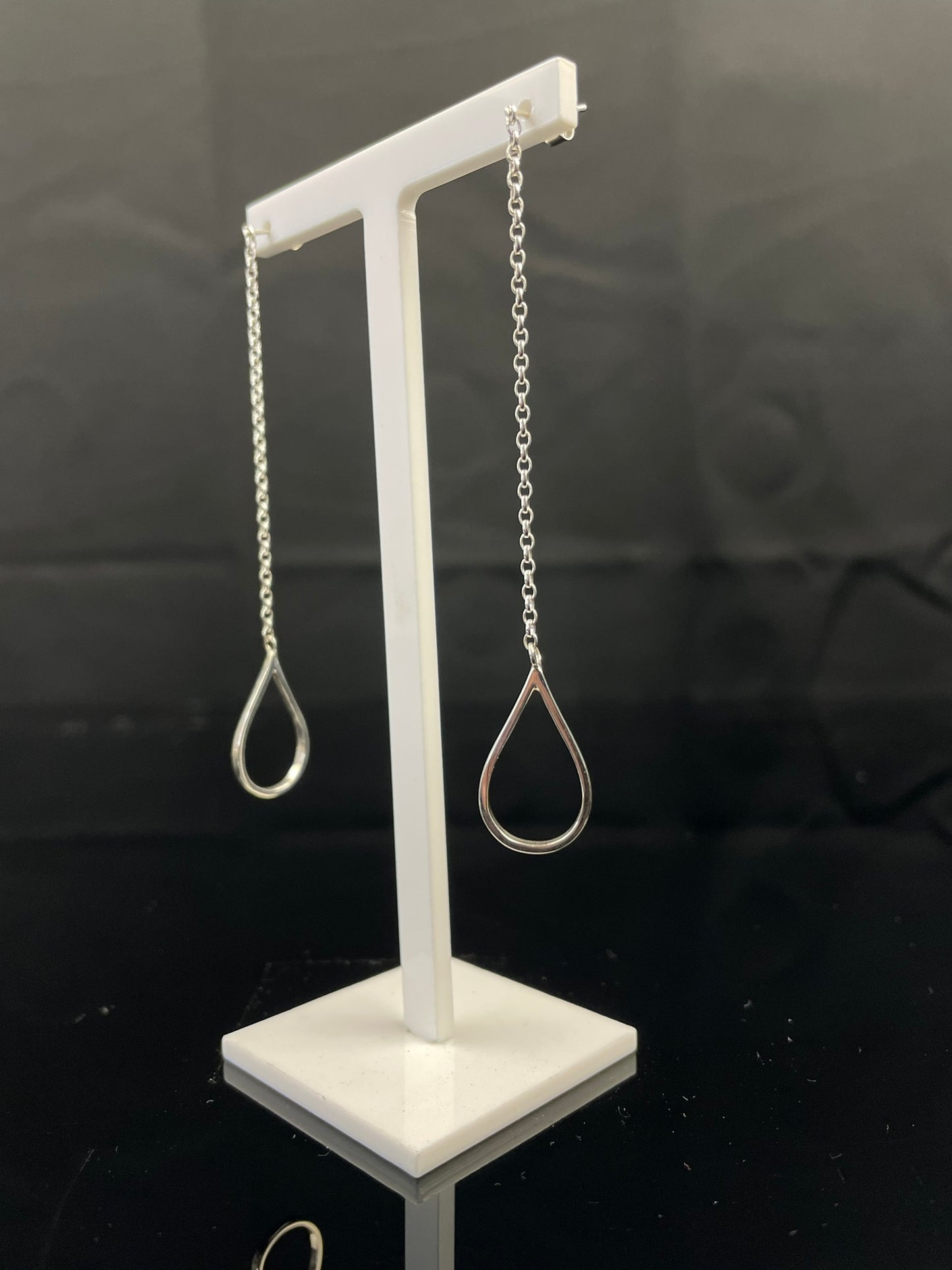 Rain Drop Chain Earrings image 1