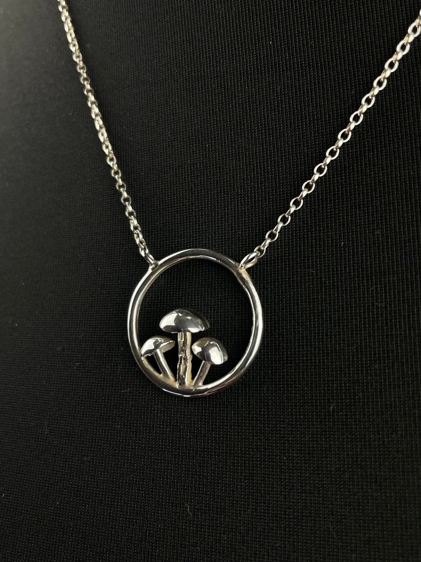 Three Mushroom Necklace image 1