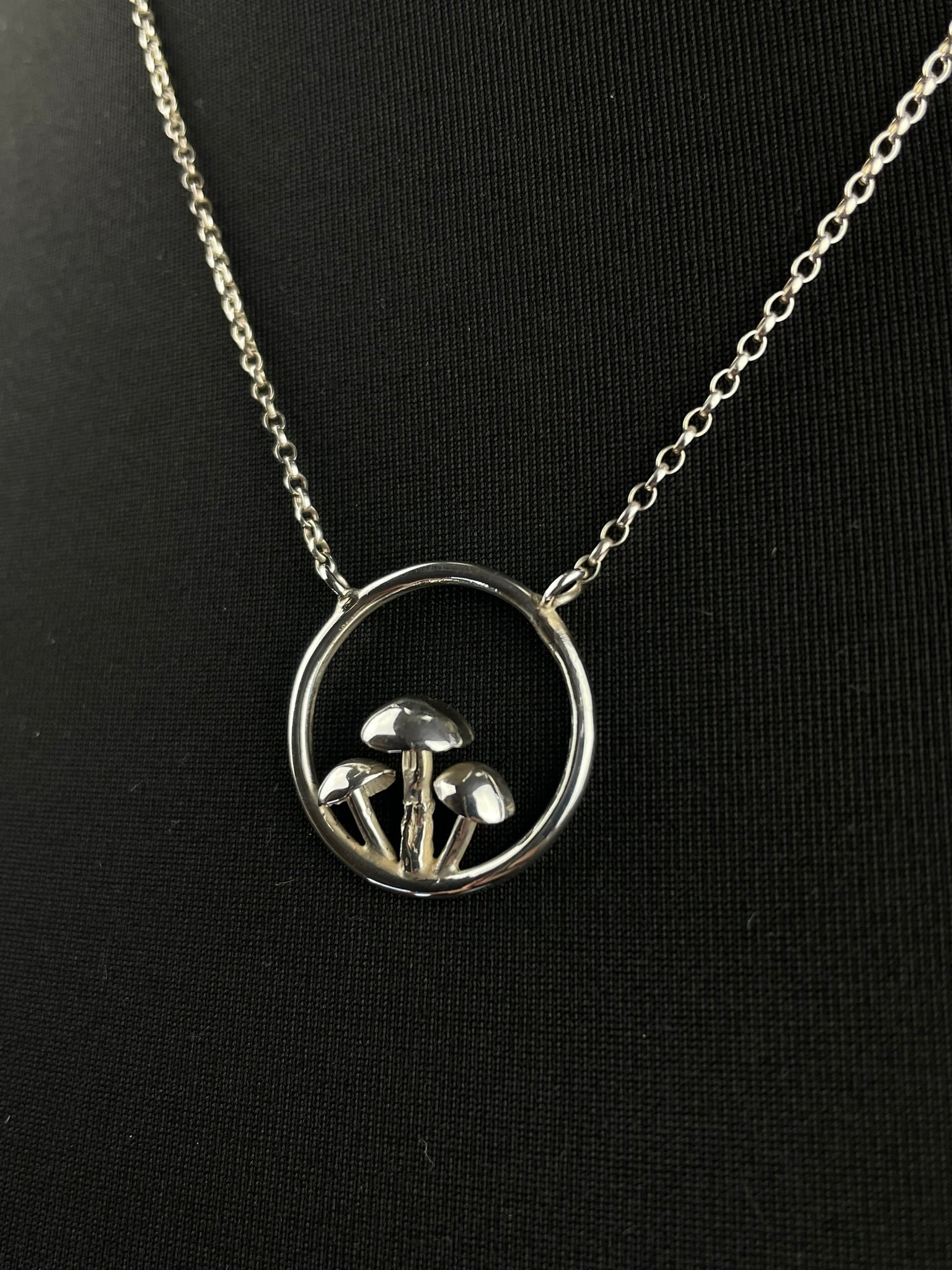 Three Mushroom Necklace image 1