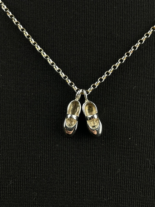 Silver Baby Ballet Shoes image 0