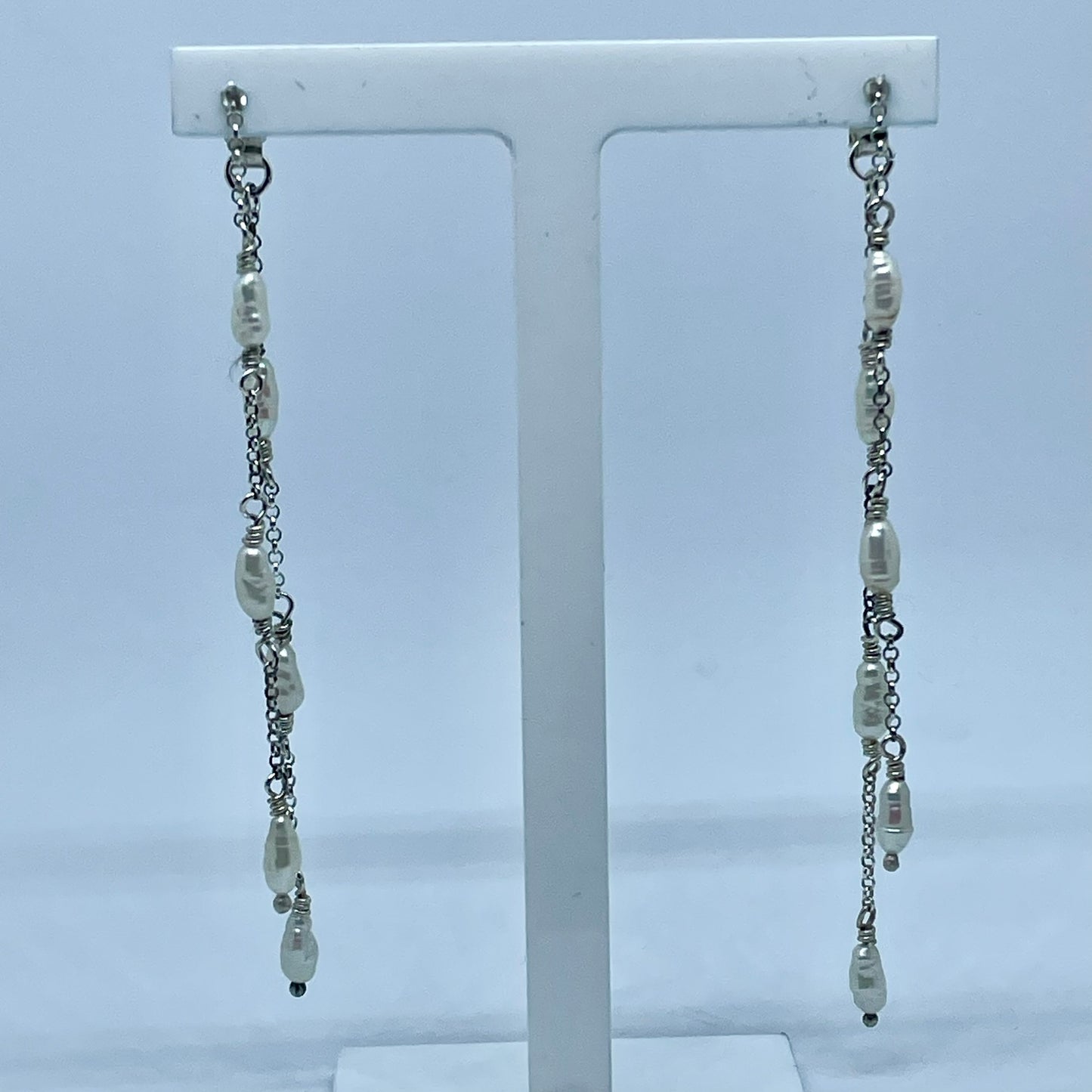 Waterfall Pearl Earrings image 5