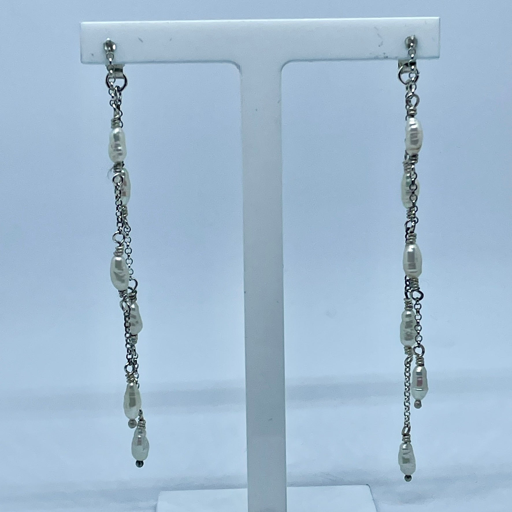 Waterfall Pearl Earrings image 5