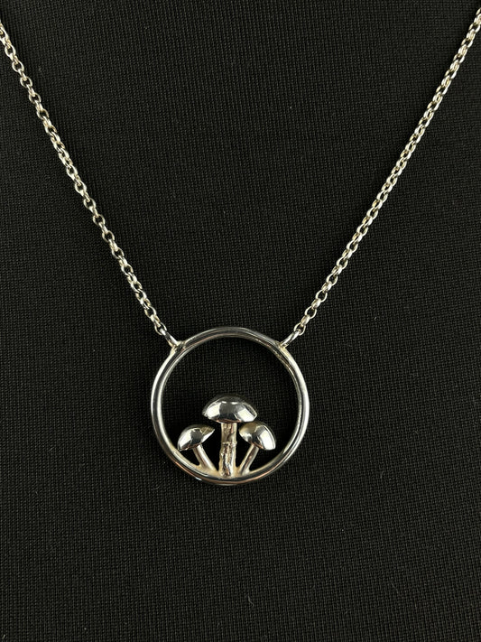 Three Mushroom Necklace image 0