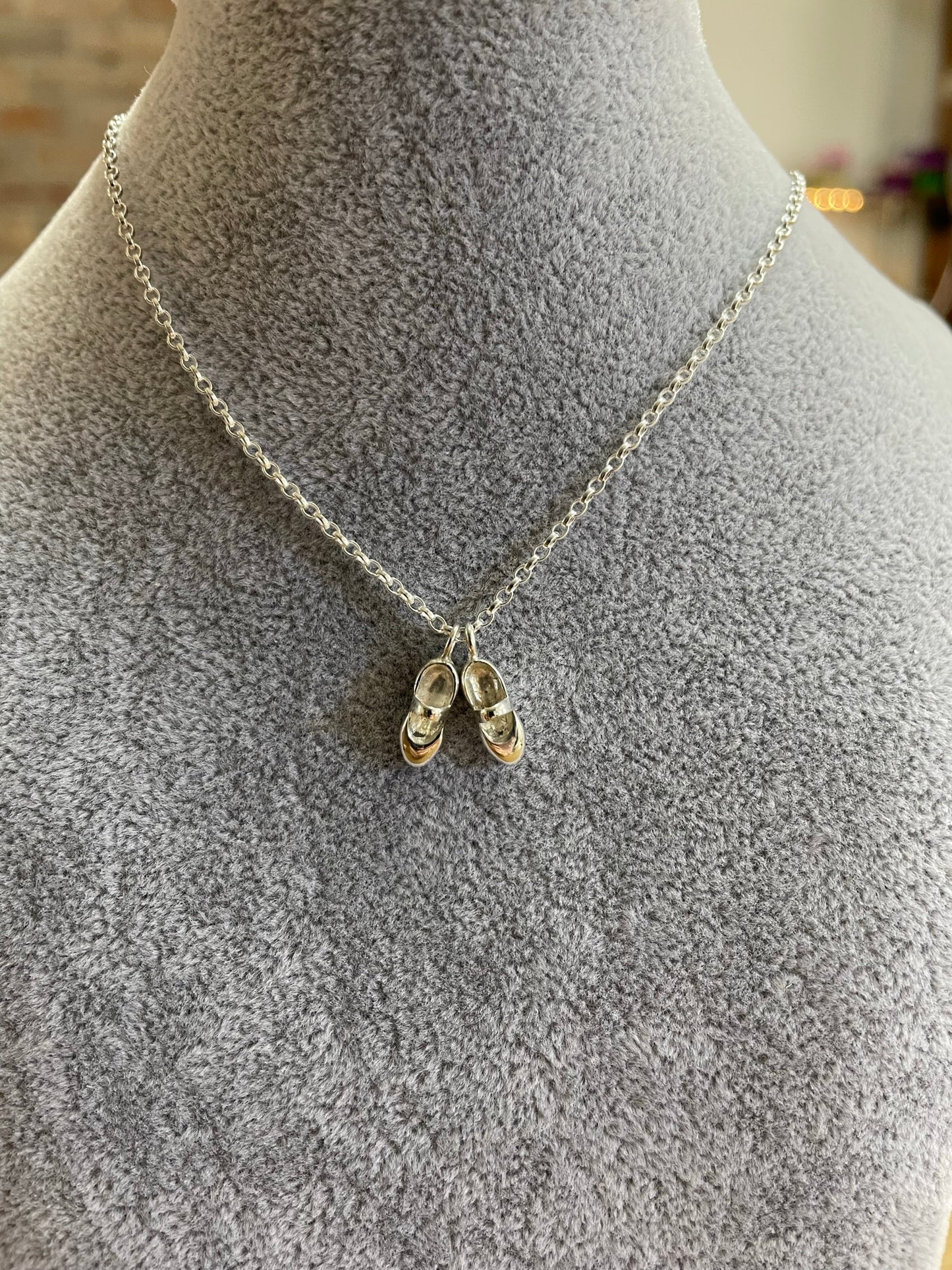 Silver Baby Ballet Shoes image 5