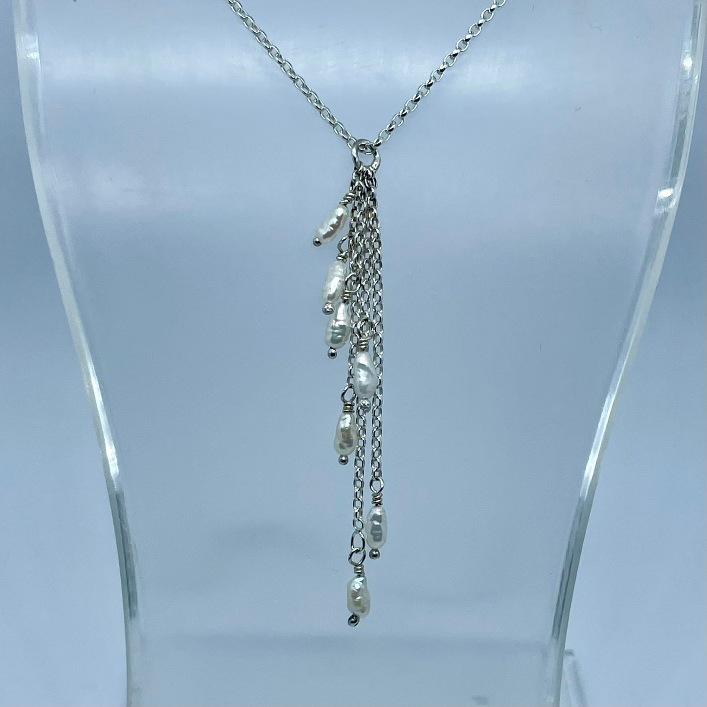 Waterfall Pearl Necklace image 6