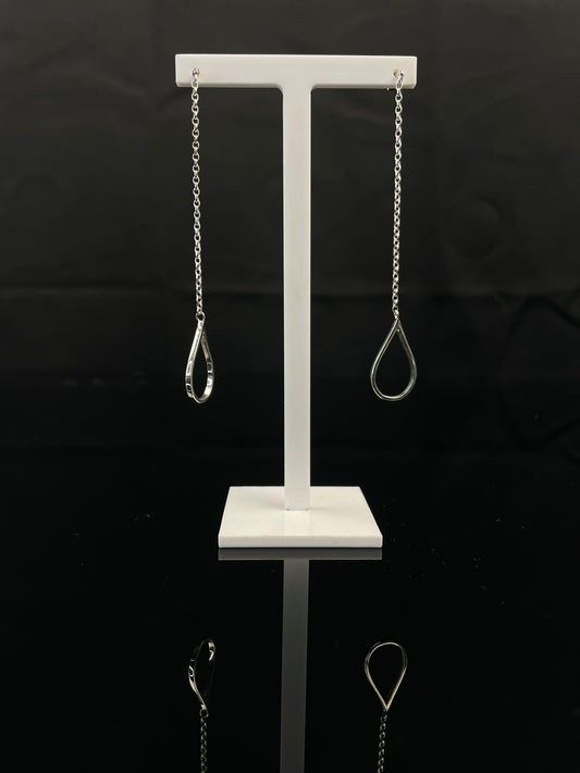 Rain Drop Chain Earrings image 0