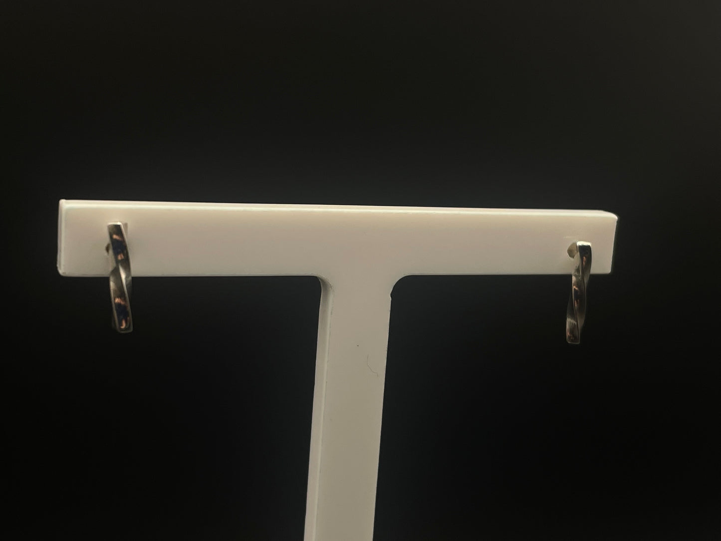 Silver Twisted Studs