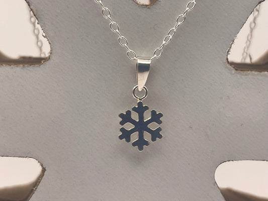 Sterling Silver Snowflake Necklace