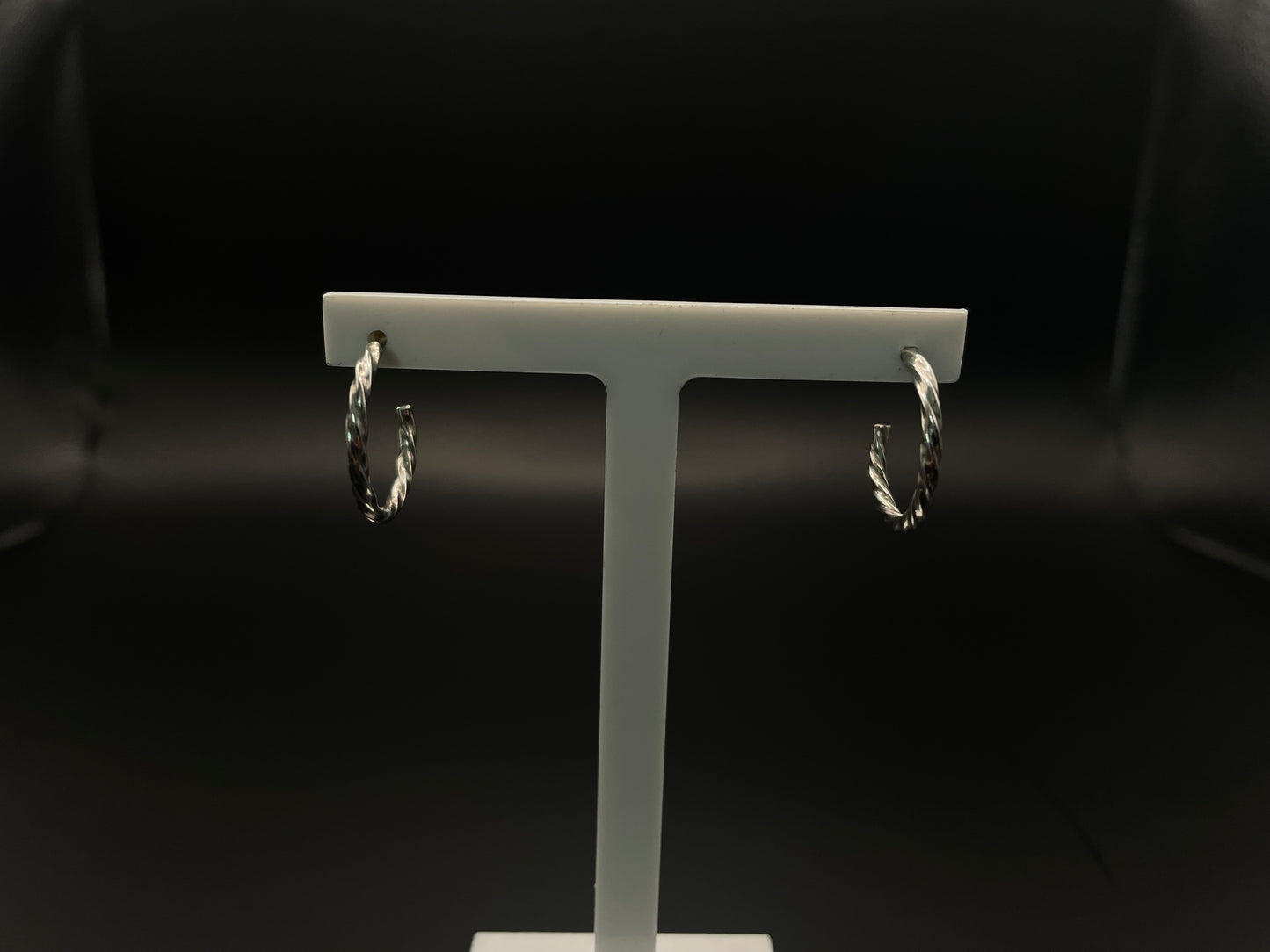 Square Wire Twist Hoops