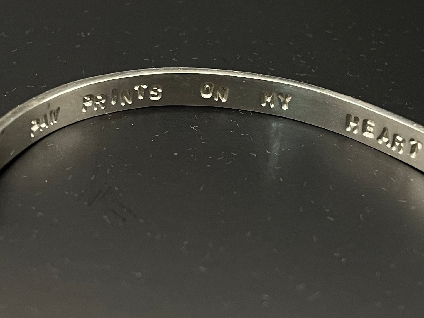 Paw Prints on My Heart Bangle