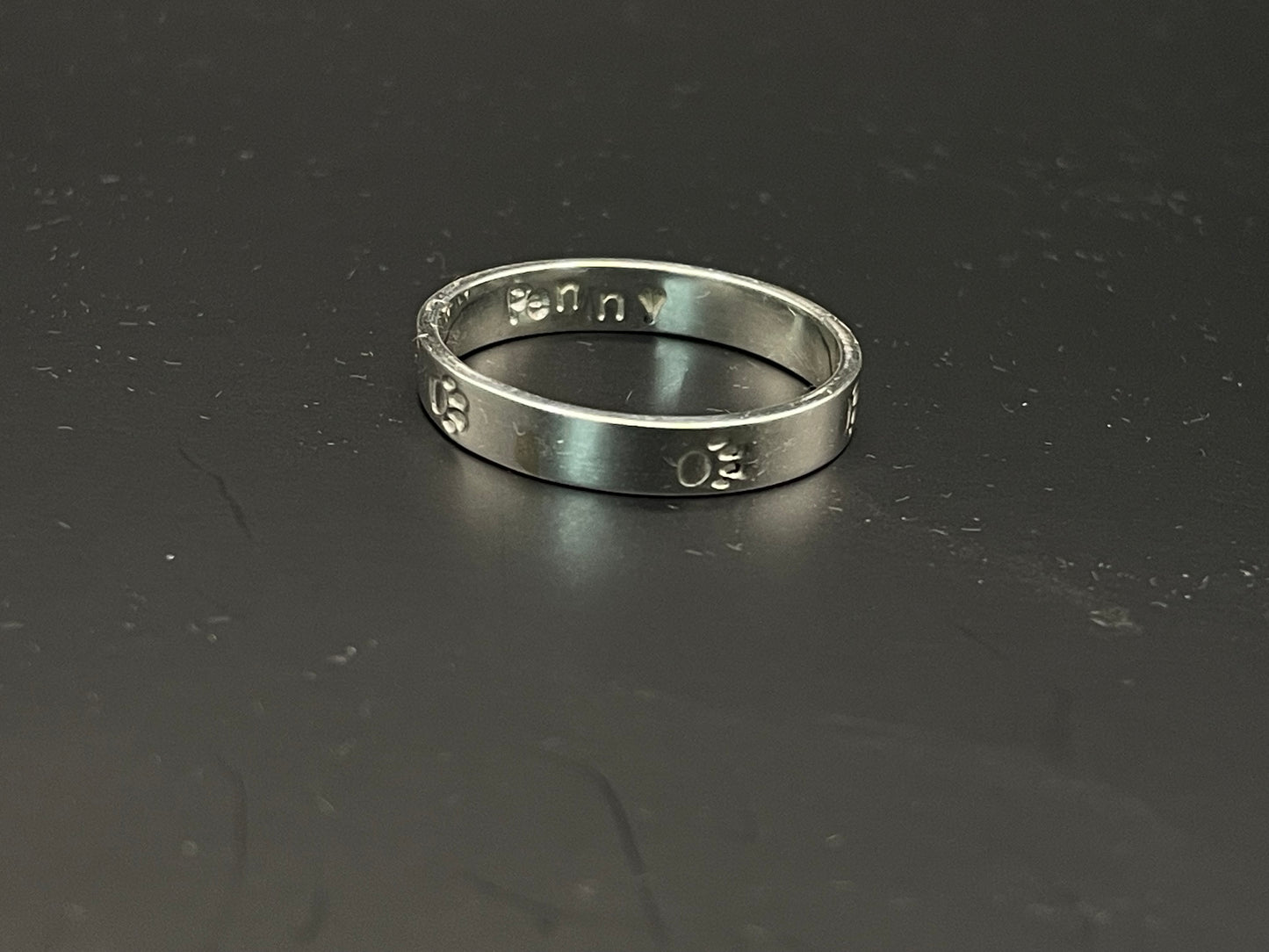 Paw Prints on My Heart Ring
