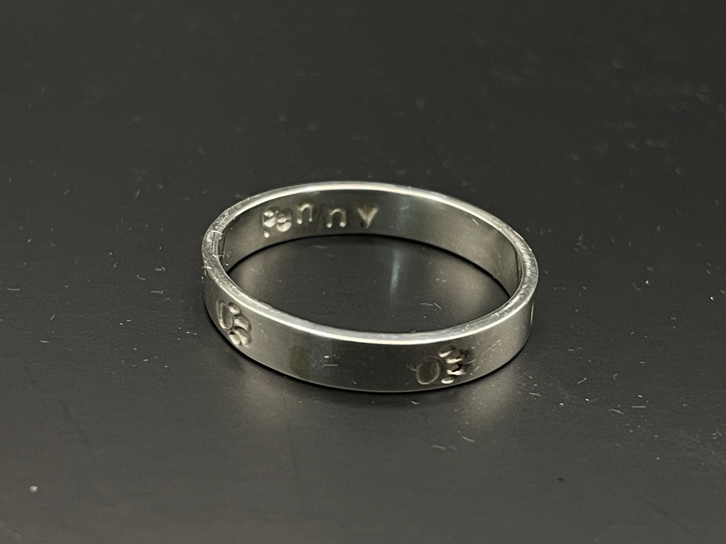 Paw Prints on My Heart Ring