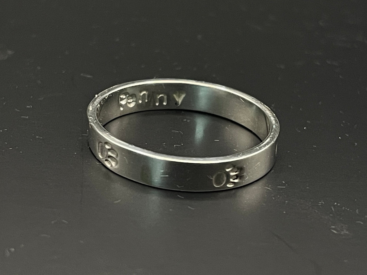 Paw Prints on My Heart Ring