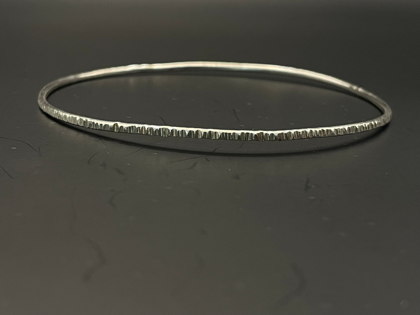 Bark Effect Wire Bangle
