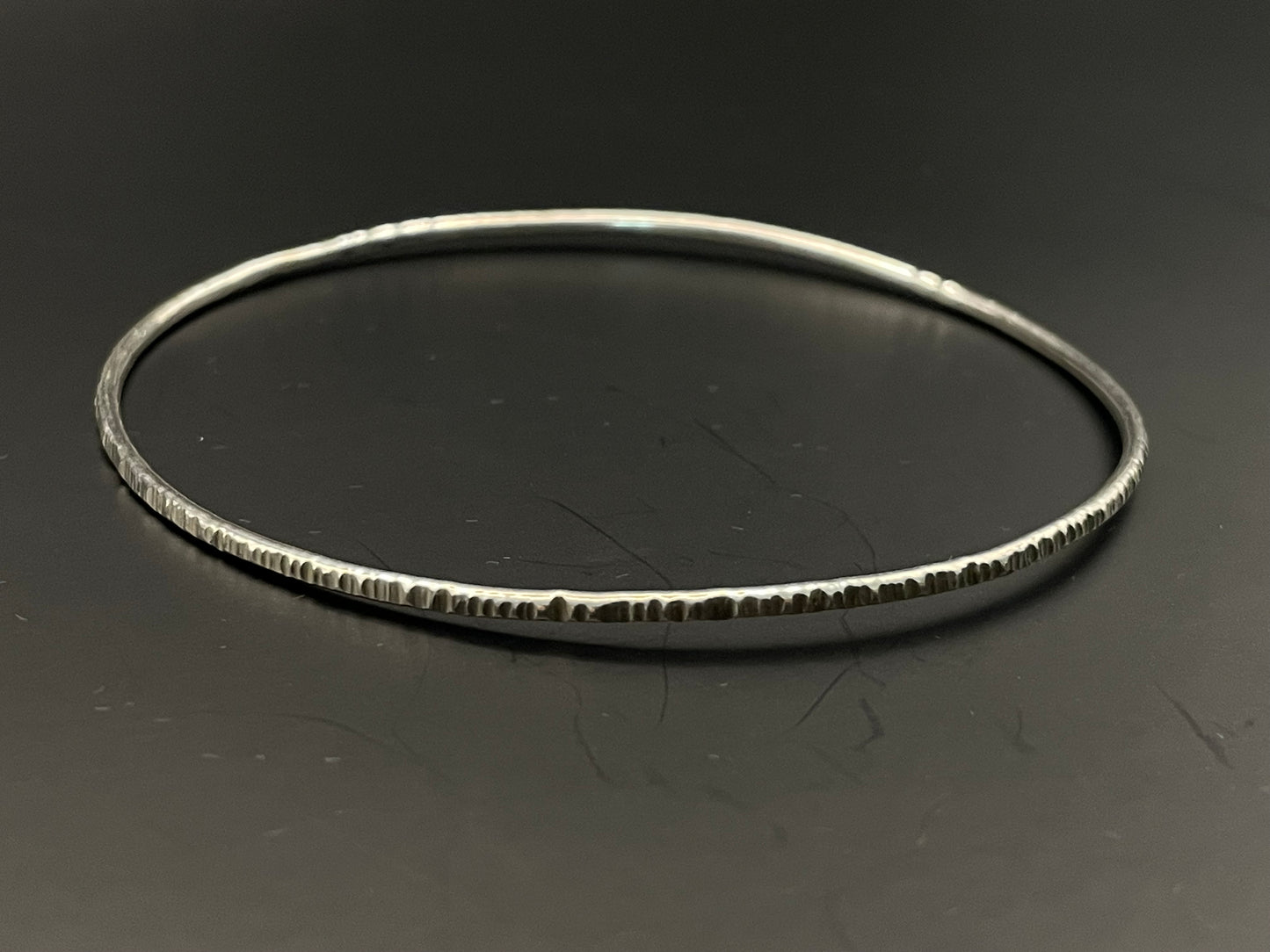 Bark Effect Wire Bangle