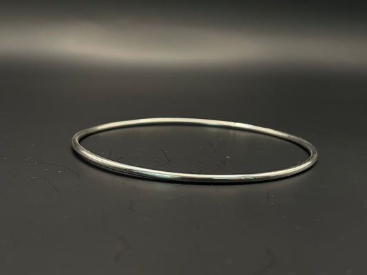 Faceted Hammered Circle Bangle