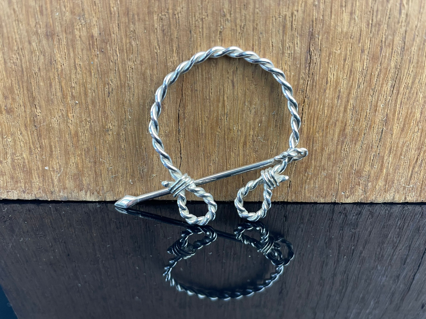 Sterling Silver Penannular Brooch image 0