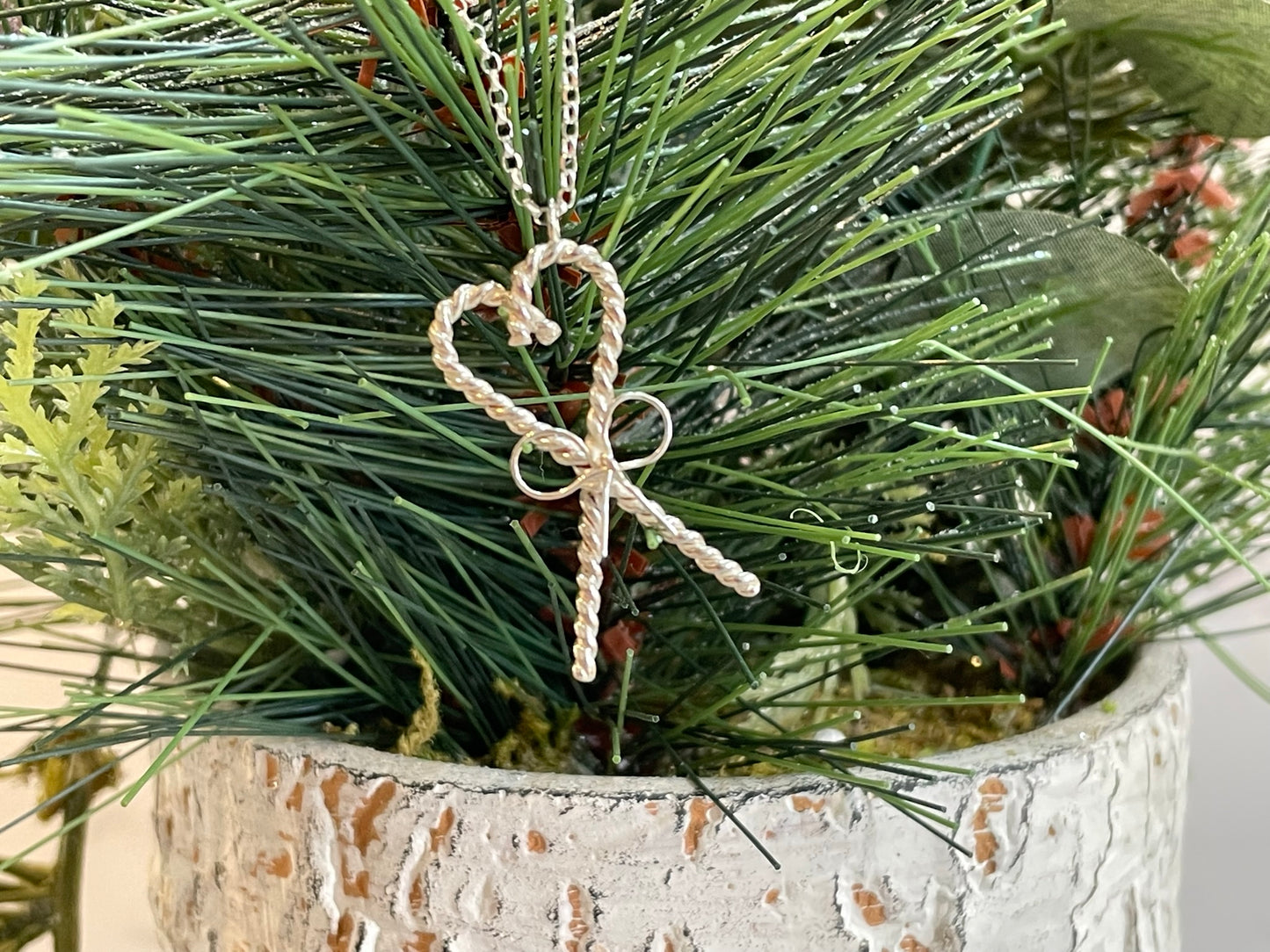 The Candy Cane Heart Necklace image 1