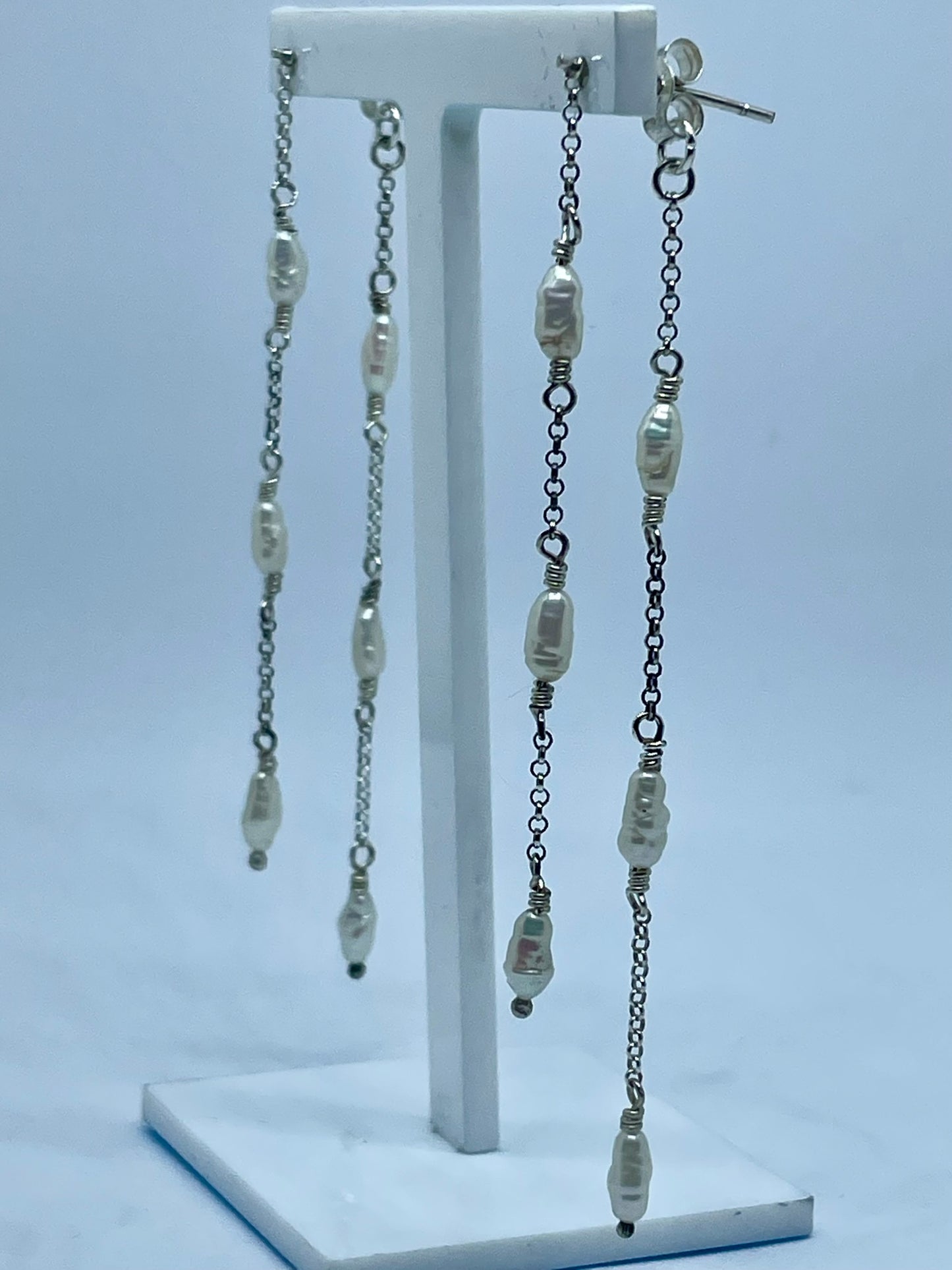 Waterfall Pearl Earrings image 7