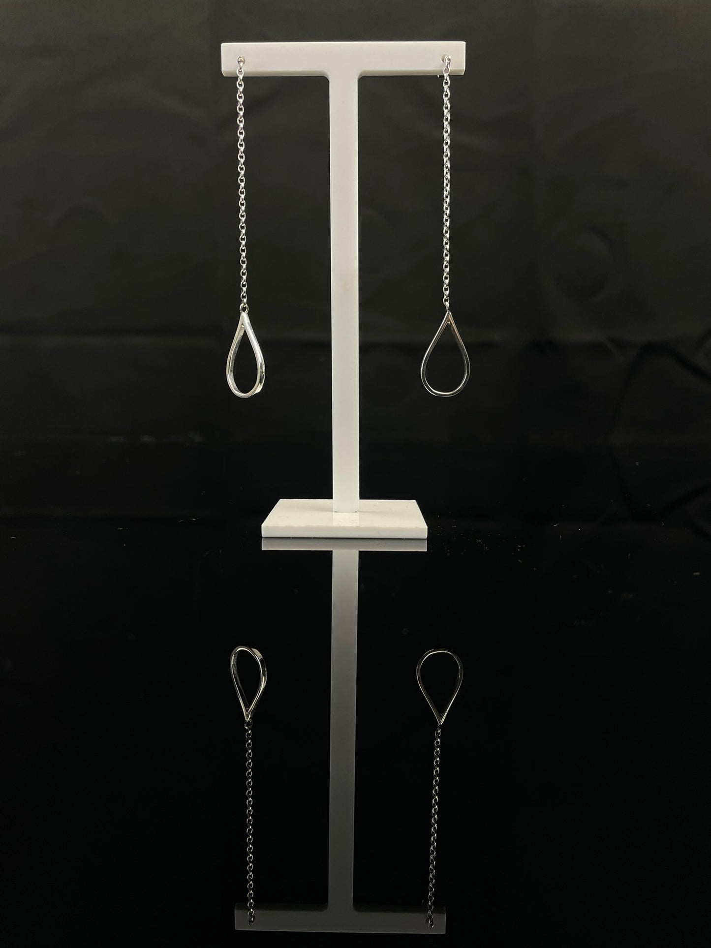 Rain Drop Chain Earrings image 4