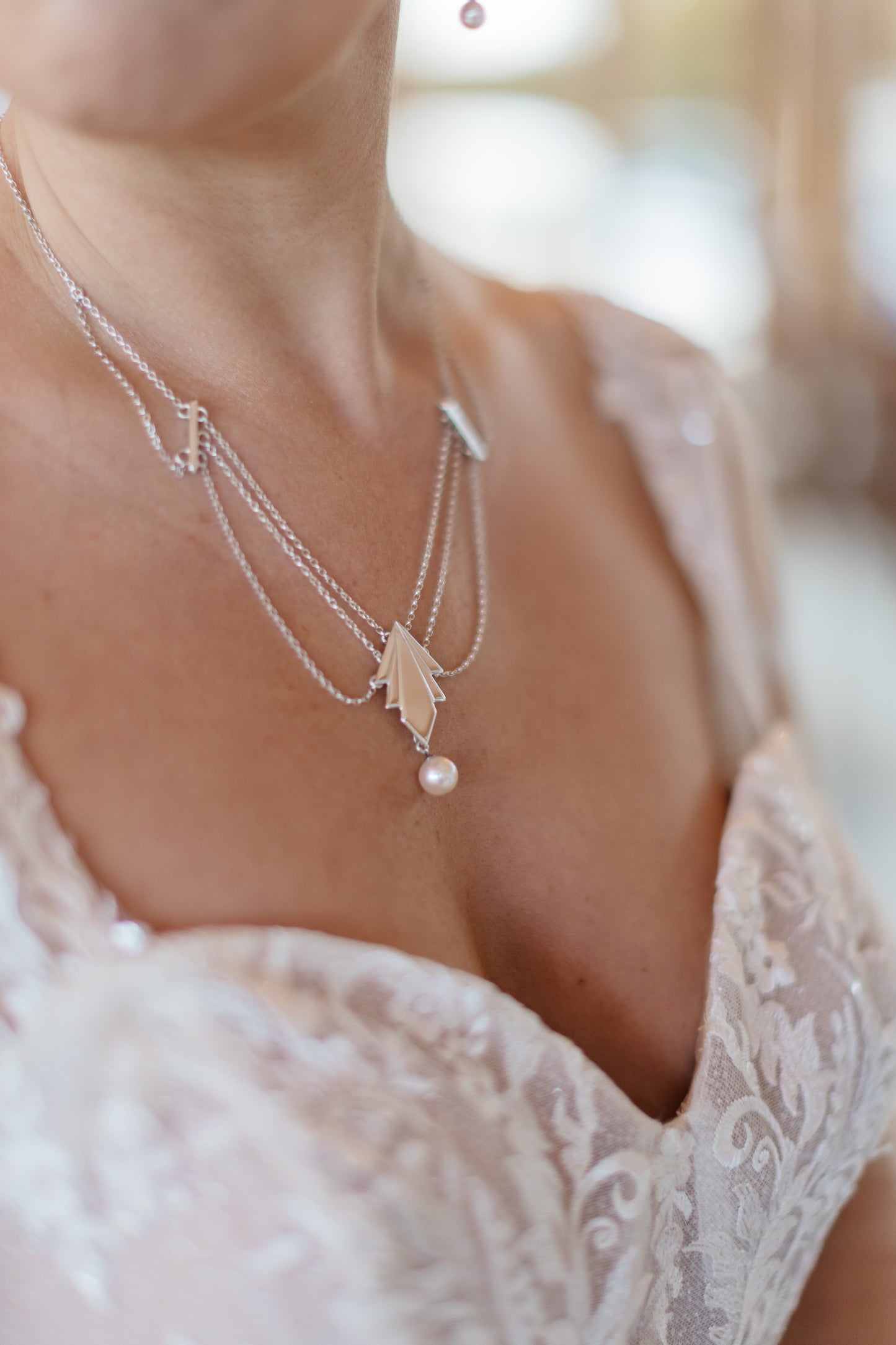 Art Deco inspired Statement Necklace image 3