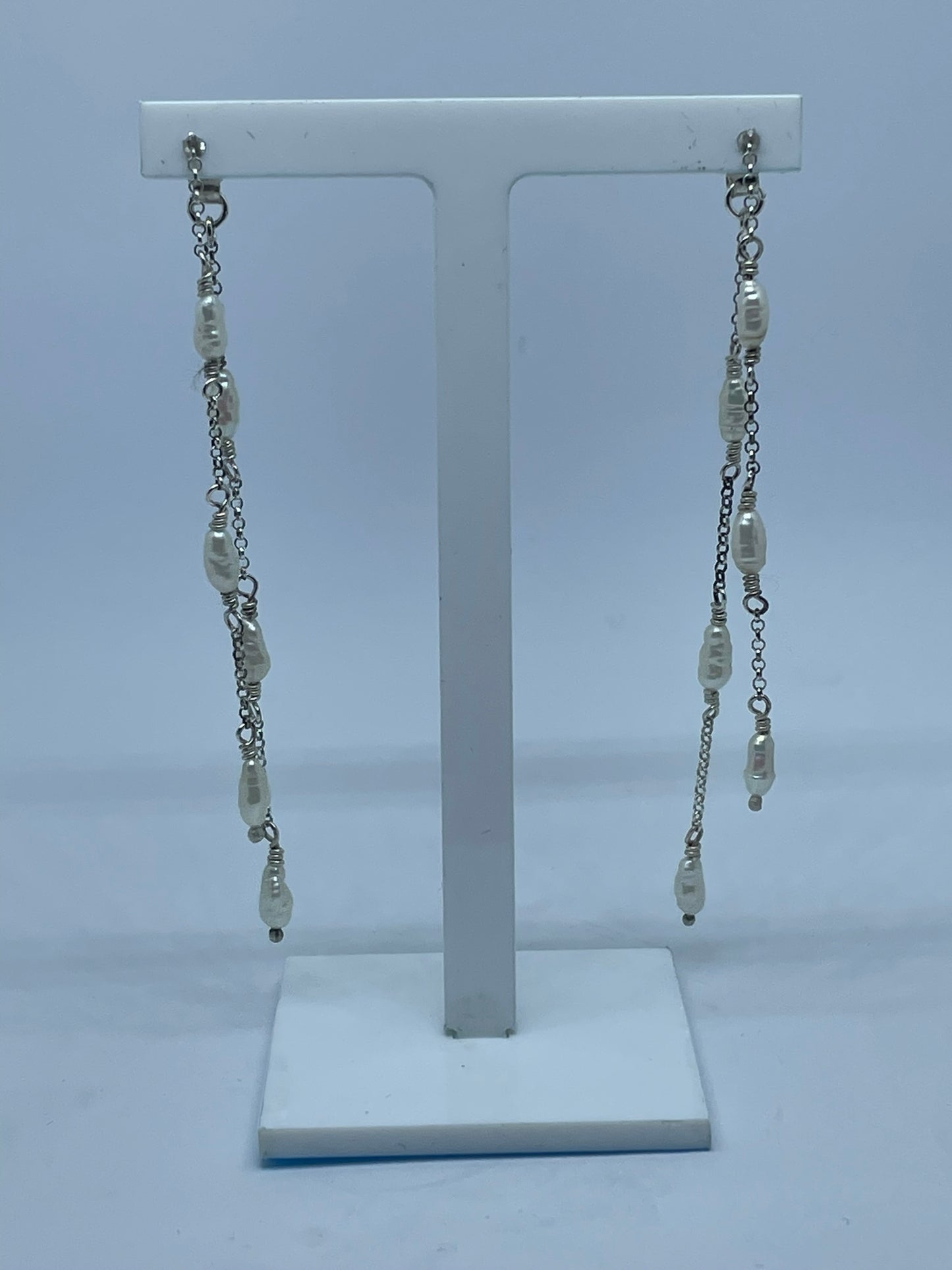 Waterfall Pearl Earrings image 4