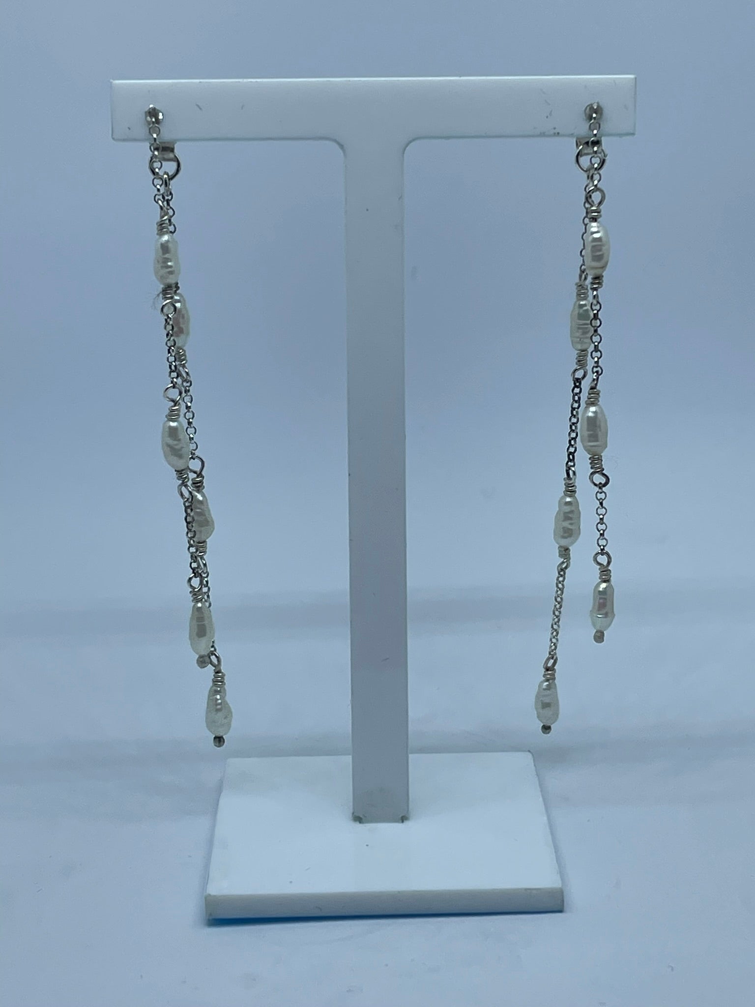 Waterfall Pearl Earrings image 4