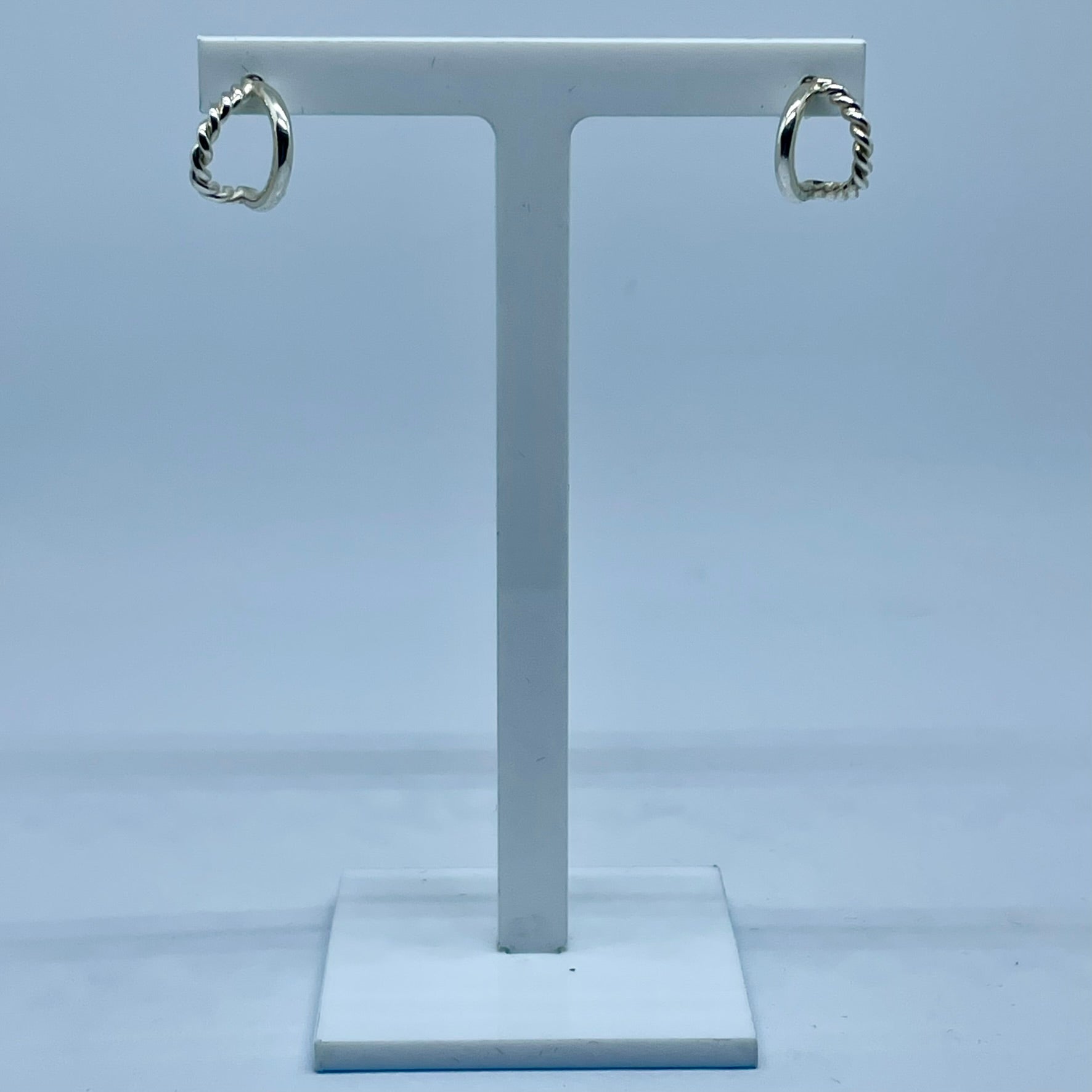 Twisted Huggie Hoops image 3