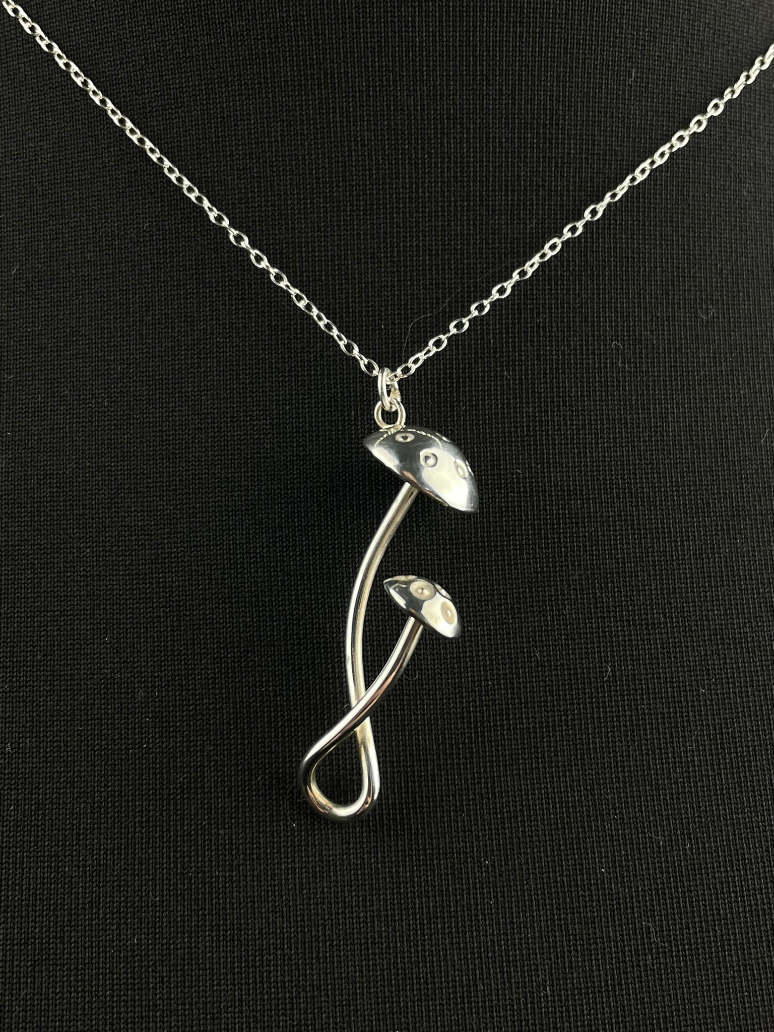 The Twins Mushroom Necklace image 0